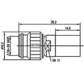 Miniatyrbillede 2 af 3: Telegärtner Telegaertner J01010A0052 TNC-stik, lige 50... 1 stk.