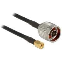 Delock Antenne Kabel N stik > RP-SMA stik CFD200 1,0 m lavt tab (88938)