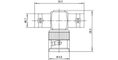 Telegärtner BNC/2 x BNC BNC 2 x BNC metallisk interface og strømforsyning