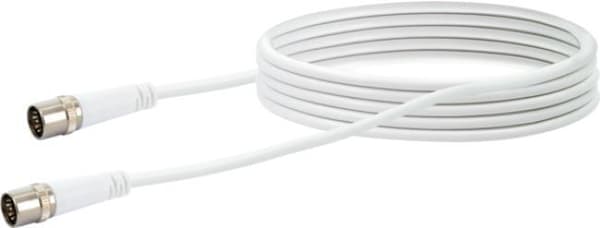 Schwaiger KDSK50 042 koaksialkabel 5 m F hvid (KDSK50042)