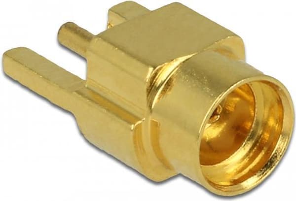 DeLOCK MMCX Socket PCB - 50 Ohm - Lödmontage: 3 lödpunkter - Lödstift: Ø 0,7 mm (65847)