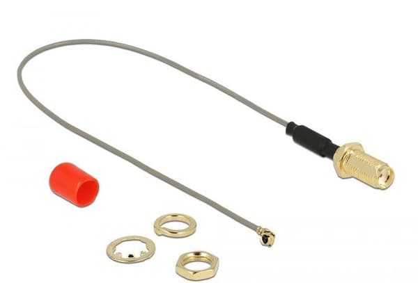 DeLOCK antennekabel - SMA-stik - MHF (I-PEX) stik - 50 Ohm - 20 cm (89833)