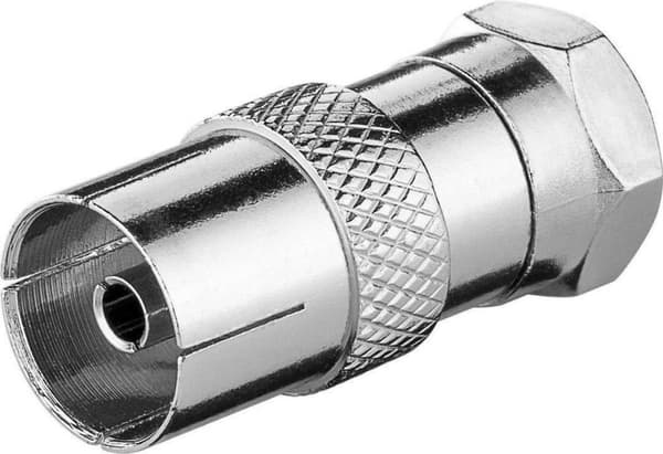 S-Impuls F (m) - Coax IEC (v) adapter