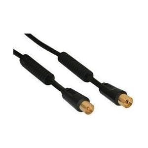 InLine Premium - antennekabel - IEC (M) - IEC (W) - 10,0m - sort (69410P)