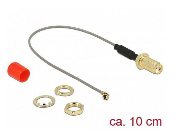 DeLOCK antennekabel - SMA-stik - MHF (I-PEX) stik - 50 Ohm - 10 cm (89832)