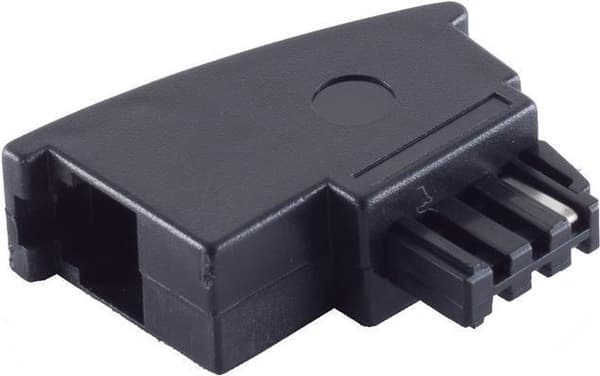 shiverpeaks ®-BASIC-S--TAE F-liitin Western-liittimeen 6/4, tuonti, kiinteä sovitin, kapea (BS71200)