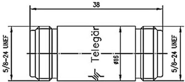 Telegärtner Telegärtner J01024A0004 BNC adapter N-stik - N-stik 1 stk.