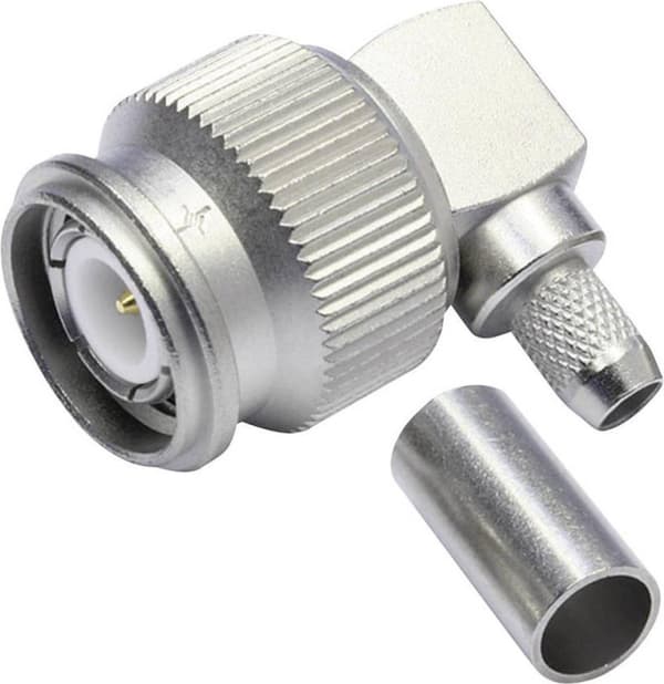 Telegärtner TNC kabel vinkelstik Crimp G01 50 Ohm, lodde/krympe, A0505, G01 (RG-58C/U) - 1 stk (J01010A0005)