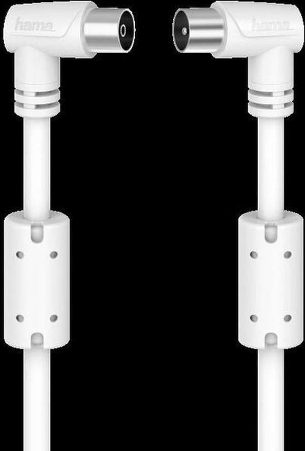 Hama tilslutningskabel, a) fra 1x koaksialstik, b) til 1x koaksialkobling, 3 meter, triple g (00205057)