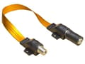 Miniatyrbillede 1 af 3: Højkvalitets SAT vindueskanal med vejrbeskyttelse, total længde inklusive stik 27 cm, fleksibel længde 17 cm, gennemsigtig, Good Connections® (S-1012Q