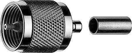 Telegärtner UHF-kabelkontakt crimp crimp/crimp, B0612, RG 214/U - 5 st (J01040A0010)