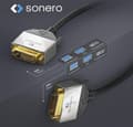 Miniatyrbild 2 av 4: sonero DVI dual link kabel 3,0m. Kabellängd: 3 m, kontakt 1: DVI-D, kontakt 2: DVI-D. Kabeldiameter: 6,5 mm (S-DC500-030)