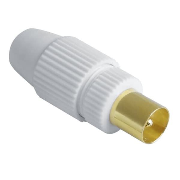 Hama antennestik, coax, klembar, forgyldt (00179266)