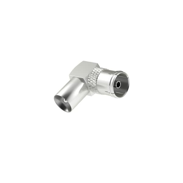 Hama antenneadapter, koaksialstik - koaksialkobling, 90° (00205202)
