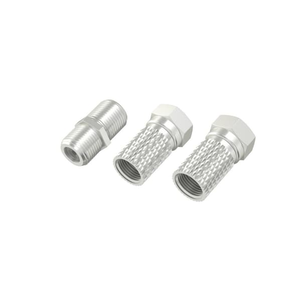 Hama SAT adaptersæt, 2x F-stik og adapter F-kobling/F-kobling (00205203)