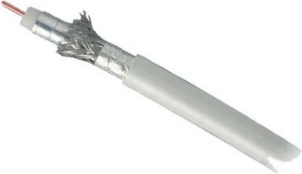 Antennekabel, højkvalitets, indre leder kobber, 100 m engangstromlekabel til satellit- og bredbåndskabelsystemer (17990299)