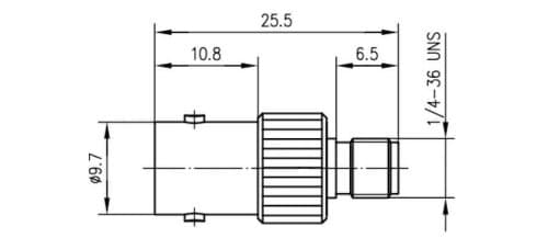 Telegärtner BNC adapter BNC fatning - SMA fatning J01008A0019 1 stk (J01008A0019)