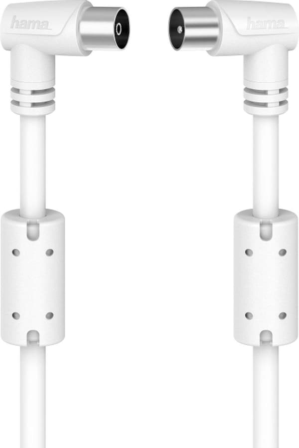 Hama tilslutningskabel, a) fra 1x koaksialstik, b) til 1x koaksialkobling, 3 meter, triple g (00205057)