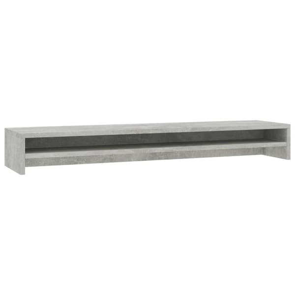 vidaXL Näyttökoroke betoninharmaa 100x24x13 cm lastulevy