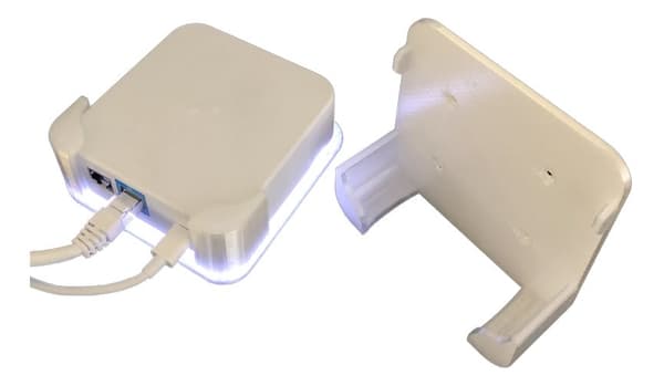 Amplifi Instant series wall-mount 3D printed clear plastic