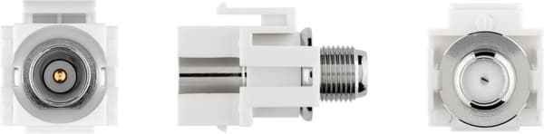 Keystone-modul, SAT/antenne, glatt innfelt montering