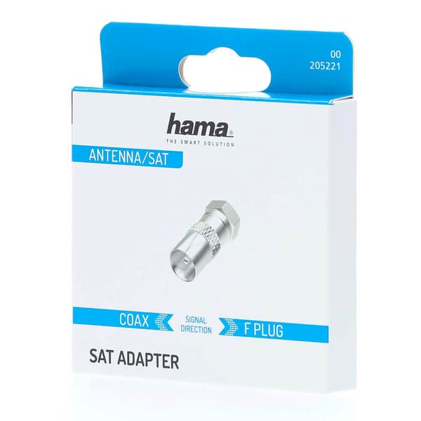 HAMA Satellite Receiver Adapter F-Plug - Coax Plug