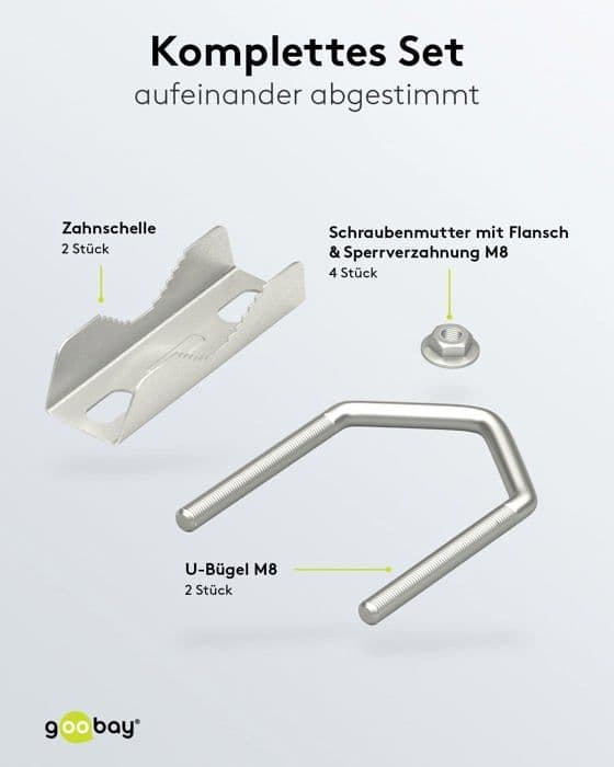 Antennfäste - parabolfäste - antennfäste - Goobay parabolfäste - 60504