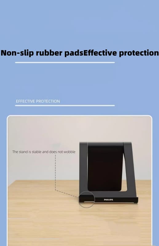 "Philips DLK3417N bordstander til mobil og tablet | Foldbar og bærbar | Justerbar vinkel | Perfekt til hjemmet