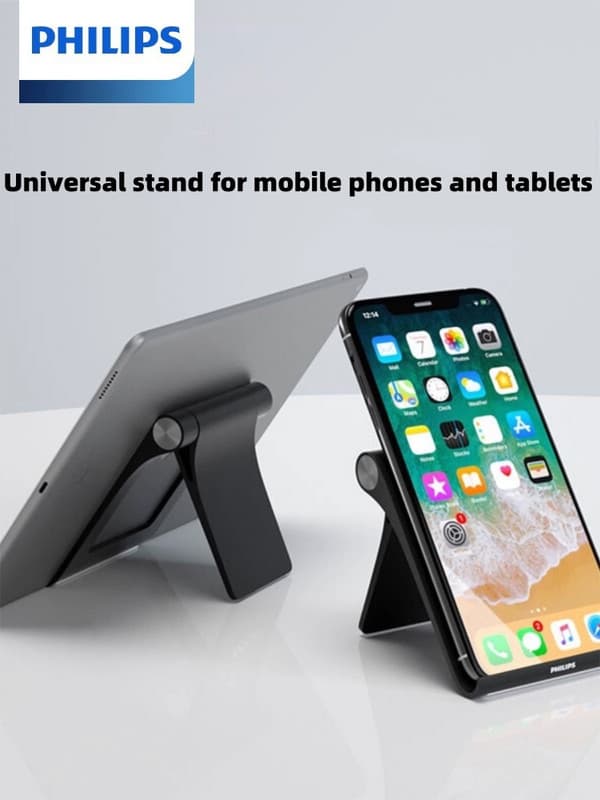 "Philips DLK3417N bordstander til mobil og tablet | Foldbar og bærbar | Justerbar vinkel | Perfekt til hjemmet