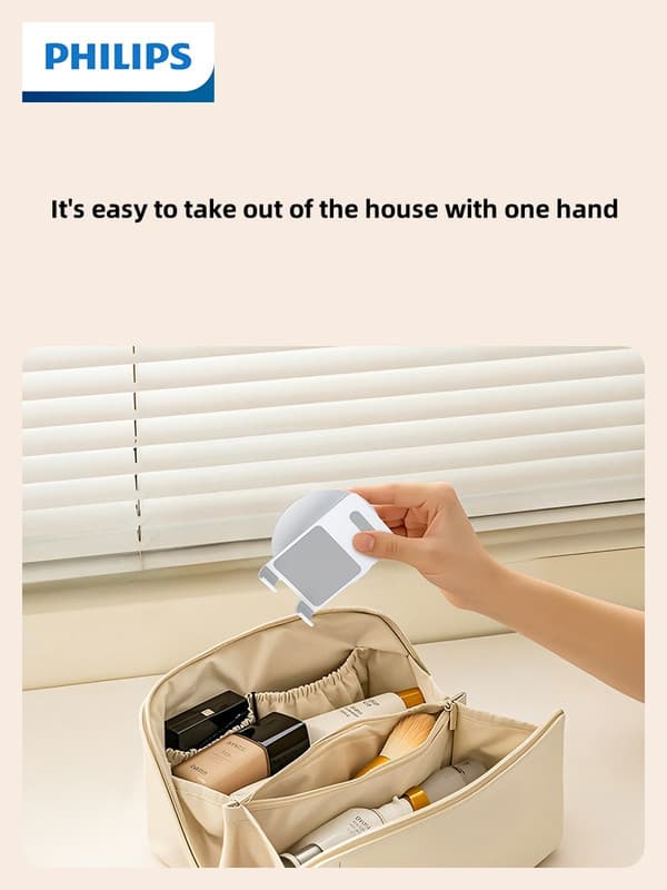 Philips DLK2311B/93 mobilholder til bord | 360° drejelig og højdejusterbar | Foldbart aluminiumsstativ til tablet og smartphone