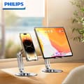 Miniatyrbild 4 av 5: Philips DLK2315S/93 Mobil- och Surfplatthållare | Justerbar Höjd & 360° Rotation | Hopfällbart Stativ i Aluminium | För iPad,