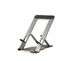 Miniatyrbillede 1 af 5: Ultratynd telefonholder i aluminium – Foldbar og bærbar, Til smartphone og tablet, Space Grey