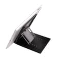 Miniatyrbillede 1 af 5: Sort foldbar stander til iPad, bærbar computer og mobil | Justerbar højde | Multifunktionelt bordstativ til live stream