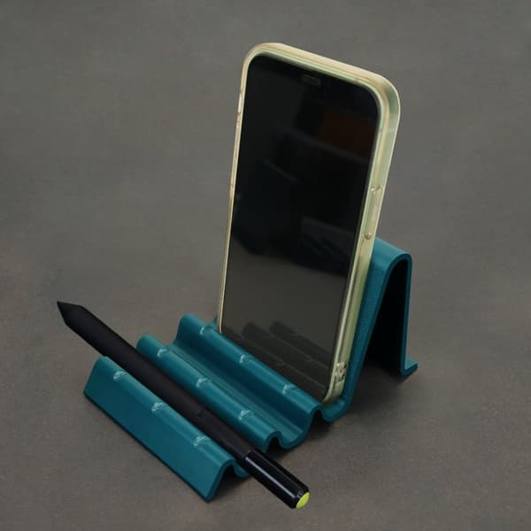 Taitettava mobiilijalusta | Kannettava ja kompakti pöytäteline | Universaali tabletille ja mobiililaitteille – Dragonfly Blue