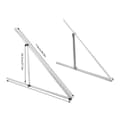 Miniatyrbillede 1 af 2: Solpanelinstallationsbeslag, justerbar vinkel 0-90°, letvægts aluminiumlegering,Sølv