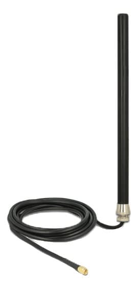 Delock LTE UMTS GSM Antenna SMA plug, 3 dBi, RG-58, 3 m, black