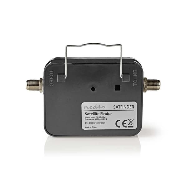 Nedis Satellit Signal Strength Meter | 950-2400 MHz | Input følsomhed: 83 dB | Output niveau: 102 dBuV | Sort
