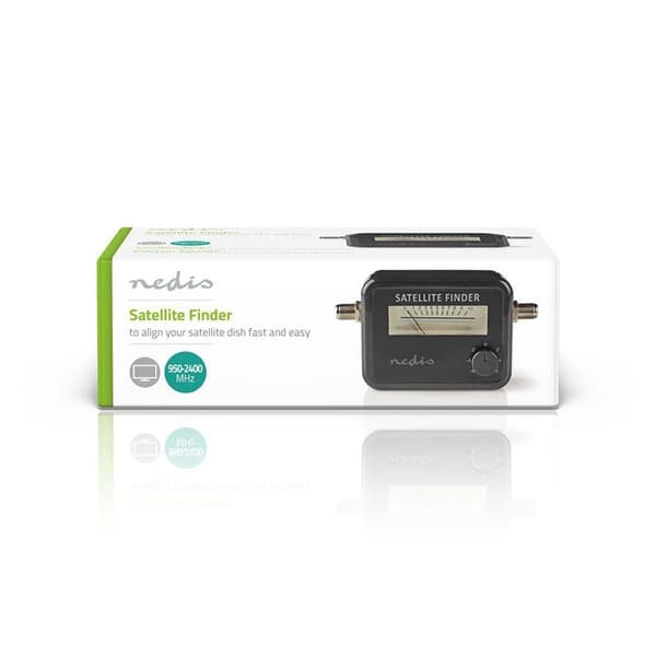 Nedis Satellit Signal Strength Meter | 950-2400 MHz | Input følsomhed: 83 dB | Output niveau: 102 dBuV | Sort