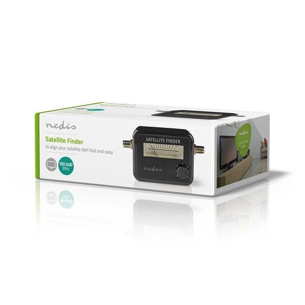 Nedis Satellit Signal Strength Meter | 950-2400 MHz | Input følsomhed: 83 dB | Output niveau: 102 dBuV | Sort