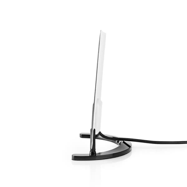 Nedis innendørs antenne | Aktiv | FM / UHF / VHF | Mottaksområde: 0-25 km | LTE700 | Forsterkning: 26 dB | ABS | Sort