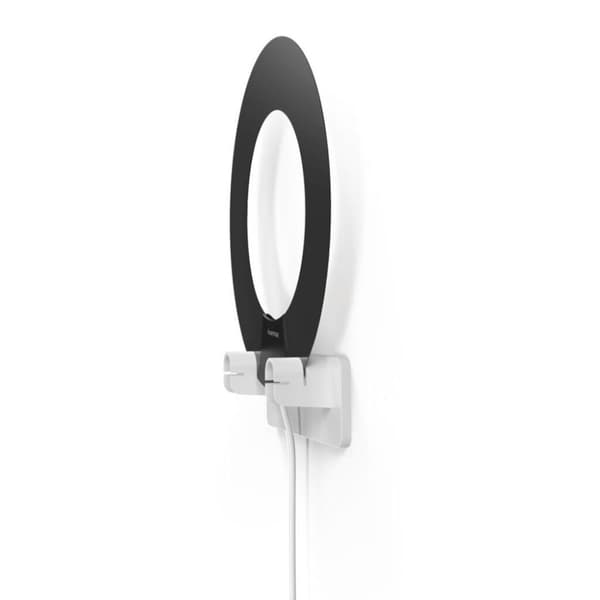 Hama DVB-T/DVB-T2 indendørs antenne Performance 45 Ring design Aktiv hvid