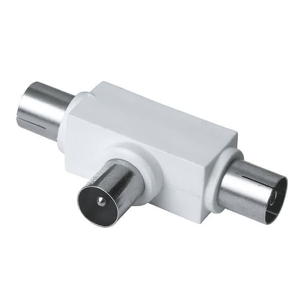 Hama EXXTER Adapter Antenn Fördelare Vit Hane-2xHona