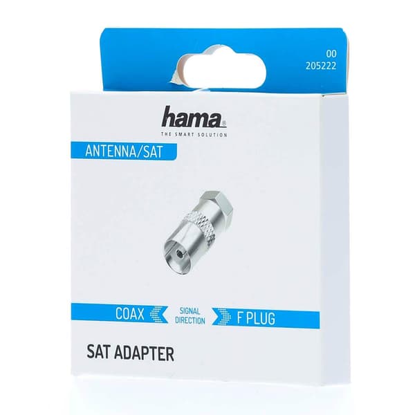 Hama SAT-modtager Adapter F-stik Han - Coax Hun