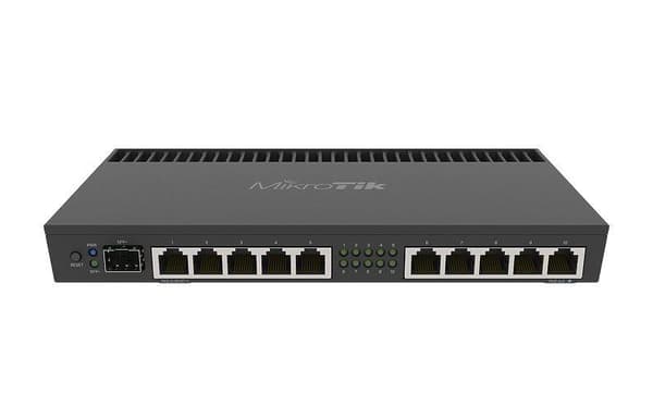 NET ROUTER 1000M 10PORT 1SFP+/RB4011IGS+RM MIKROTIK Svart