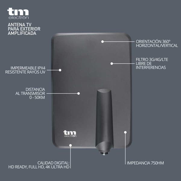 Tm Electron Tv Utomhusantenn Tmant015 Svart