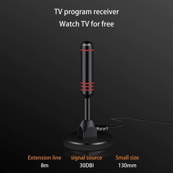Kraftfull inomhus-TV Förstärkta HDTV-antennantenner för DVB-T Digital Freeview och Analog TV Digital Signals Antenn[A506]