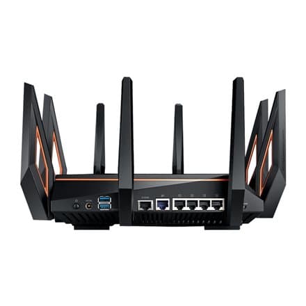 GT-AX11000 Tri-band WiFi Gaming Router | ROG Rapture | 802.11ax | 4804+1148 Mbit/s | 10/100/1000 Mbit/s | Ethernet LAN (RJ-45) ports 4 | Mesh Support