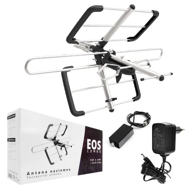 Spacetronik EOS Combo Sort DVB-T2 antenne Aktiv