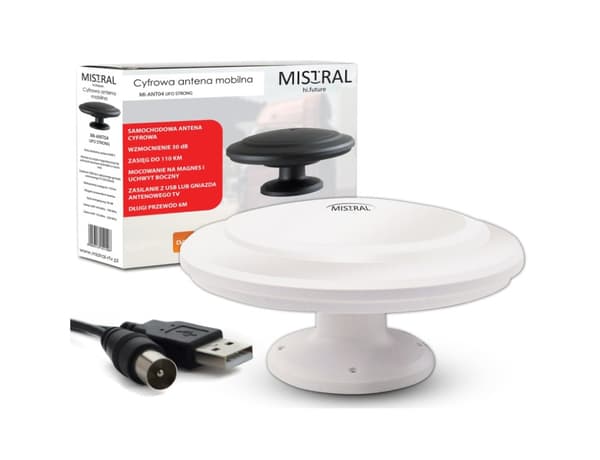 MI-ANT04 Mistral bil-TV-antenn, vit