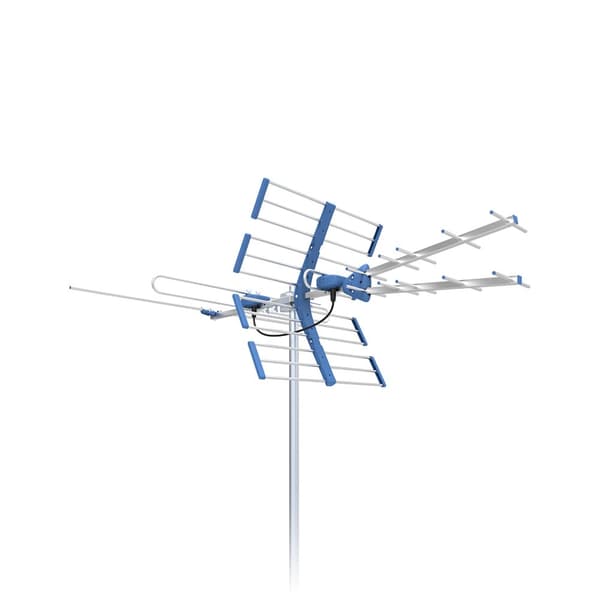 TV-antenne DVB-T/T2 VHF/UHF TT W21 Guld COMBO 5G Beskyttet Telkom Telmor